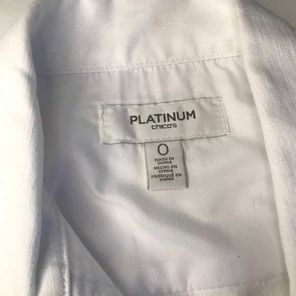 Platinum Chicos white sleeveless jacket. - Picture 2 of 4